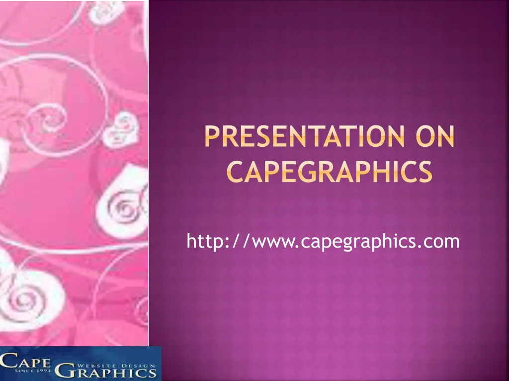 presentation on capegraphics