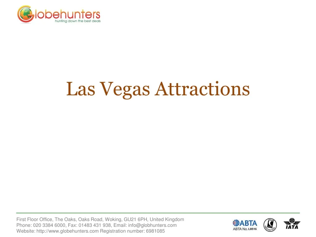 las vegas attractions