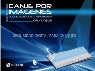 SEGURIDAD DIGITAL PARA CHEQUES - slide 1