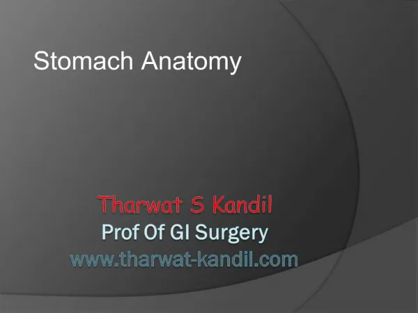 Tharwat S Kandil Prof Of GI Surgery tharwat-kandil