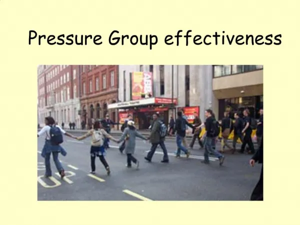 Pressure Group effectiveness