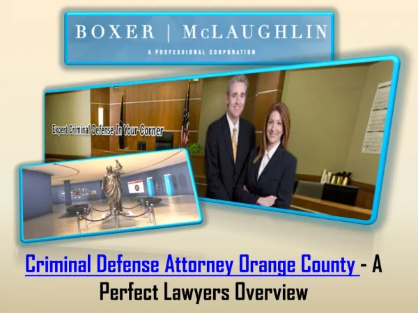 Criminal Defense Attorney Orange County