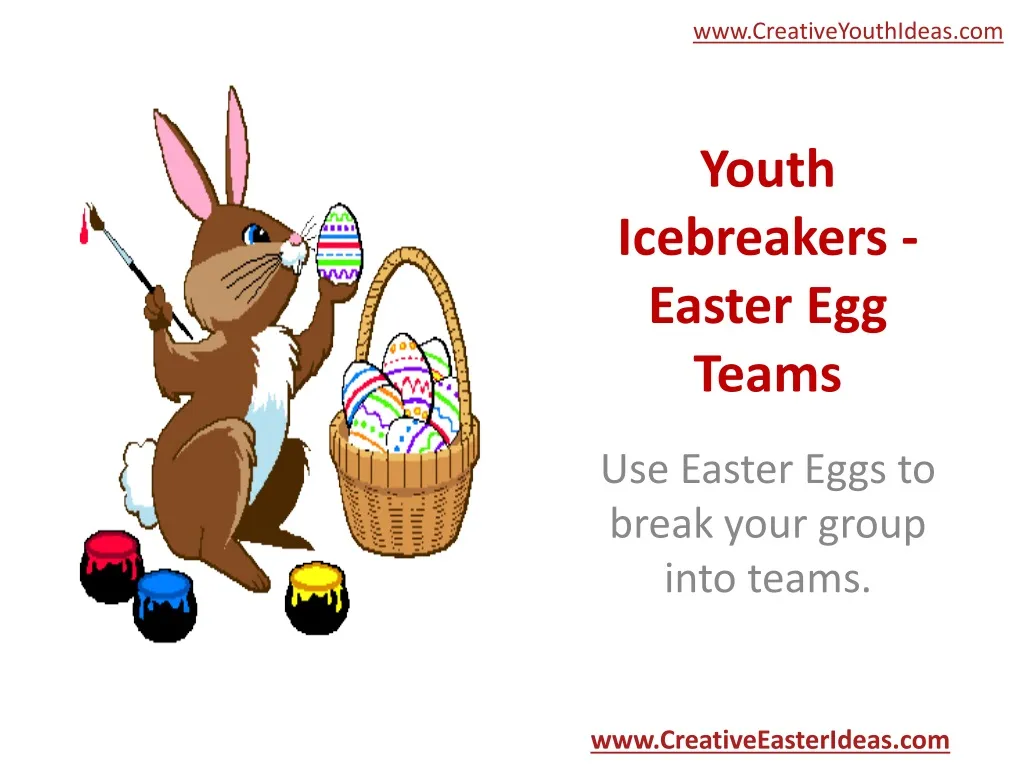 youth icebreakers easter egg teams