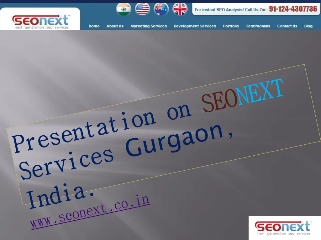 presentation on seo next services gurgaon india