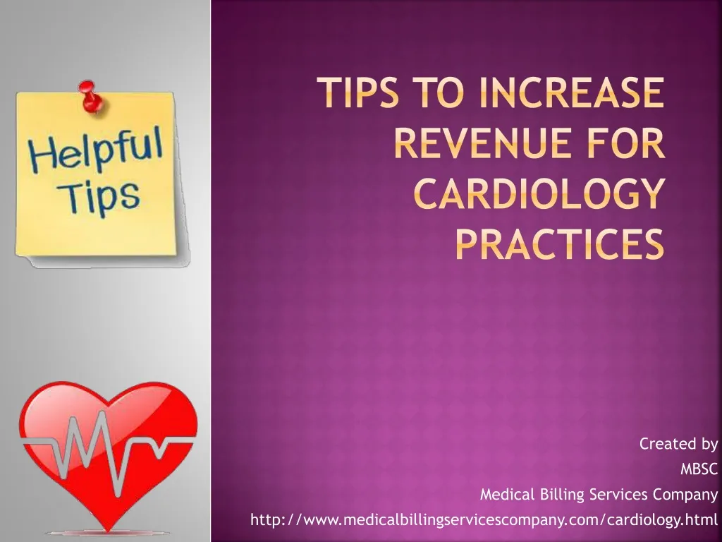 tips to increase revenue for cardiology practices