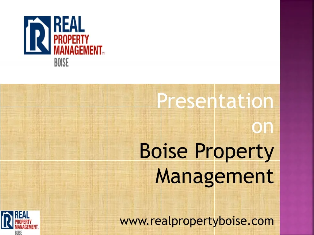 presentation on boise property management