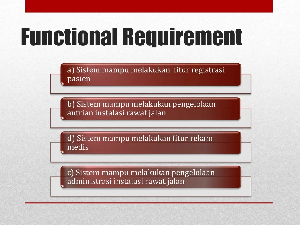 functional requirement