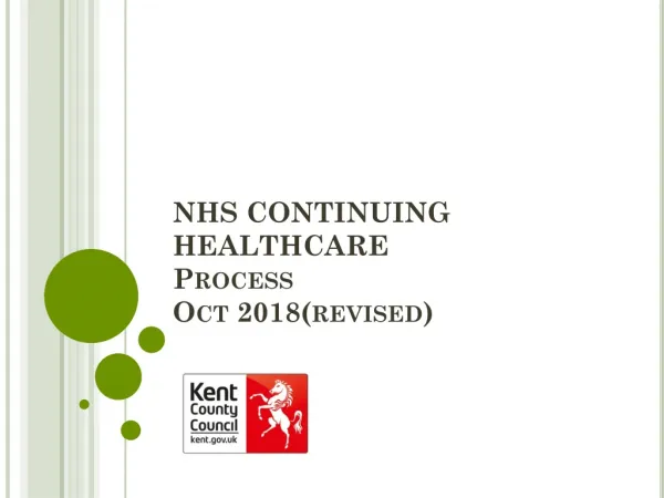 NHS CONTINUING HEALTHCARE Process Oct 2018(revised)