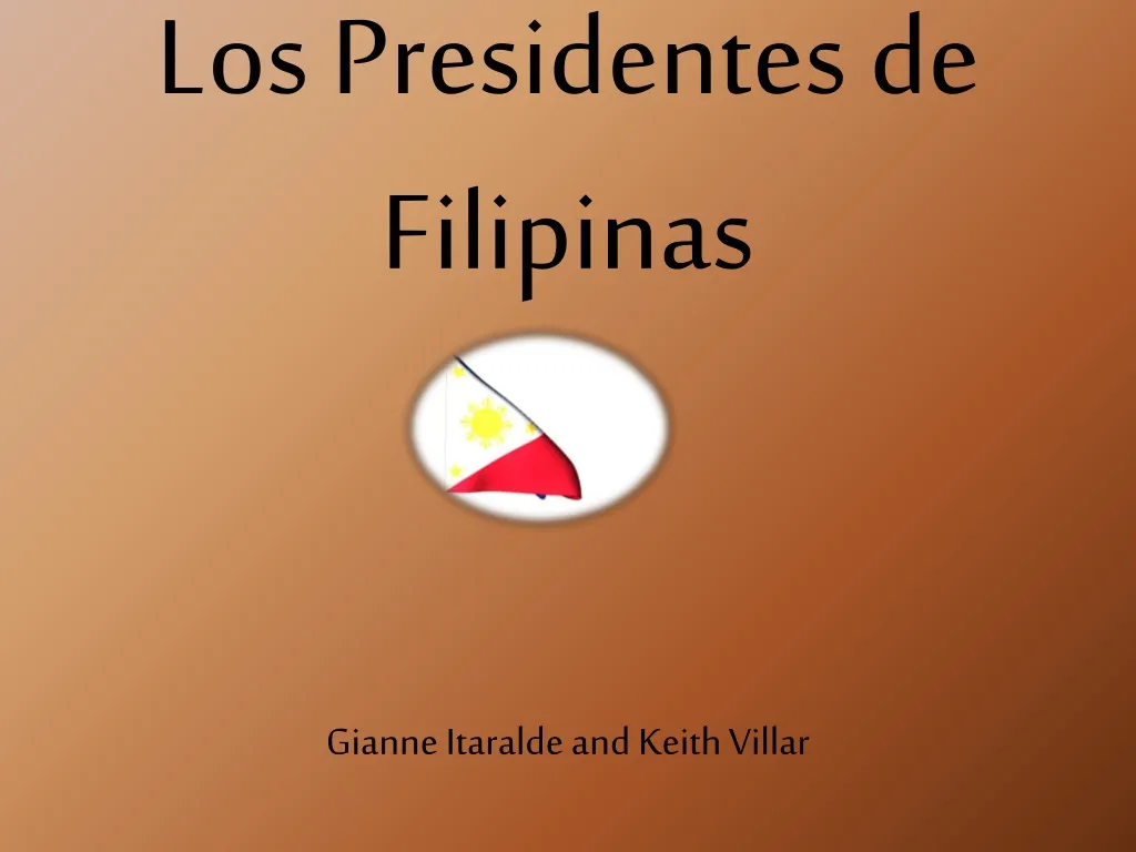 los presidentes de filipinas