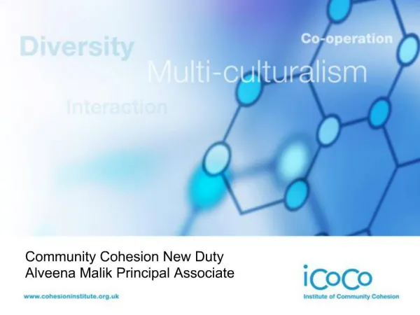 Community Cohesion New Duty Alveena Malik Principal Associate