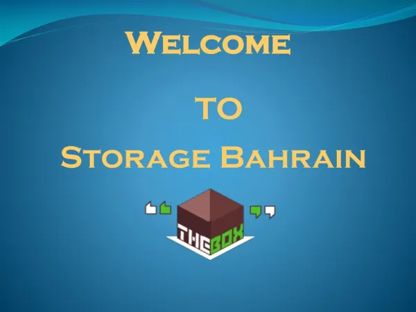 Best Storage & Moving Company In Bahrain