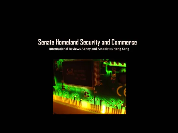 Senate Homeland Security and Commerce (Danish)