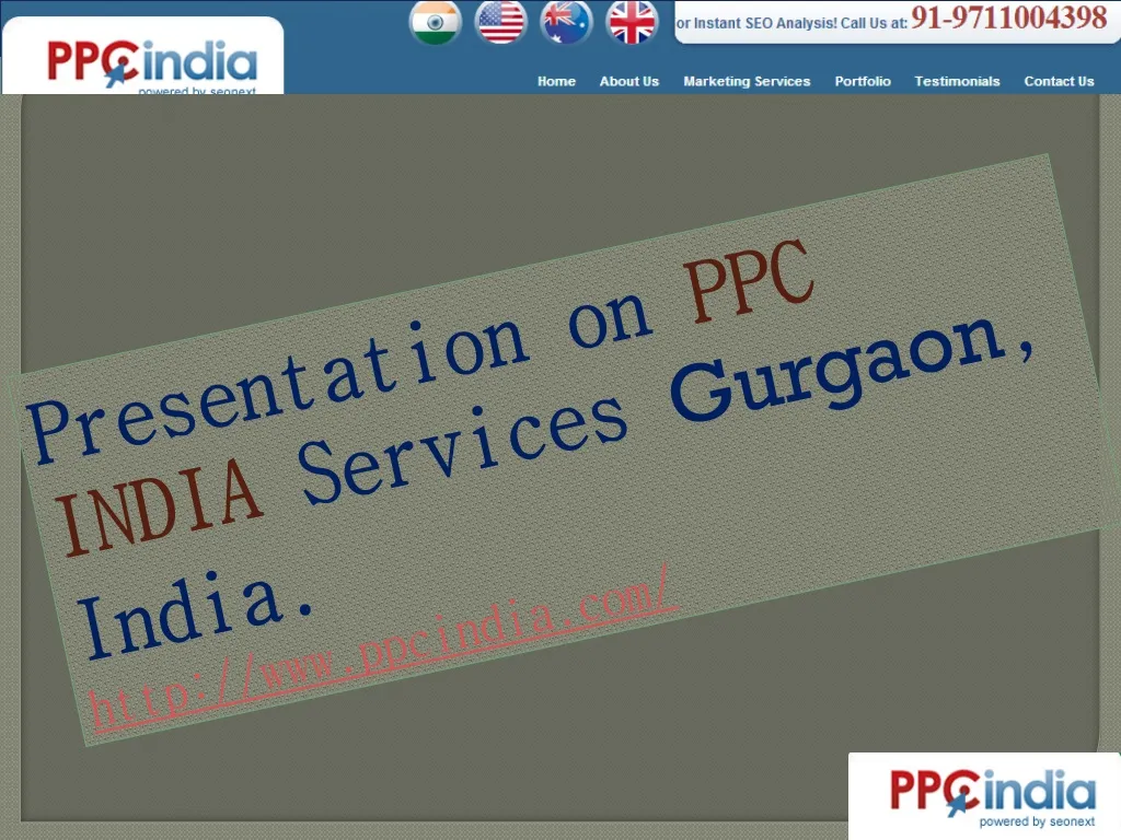 presentation on ppc india services gurgaon india