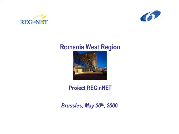 Romania West Region Proiect REGinNET