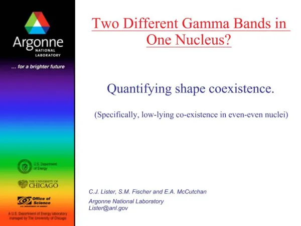 Two Different Gamma Bands in One Nucleus