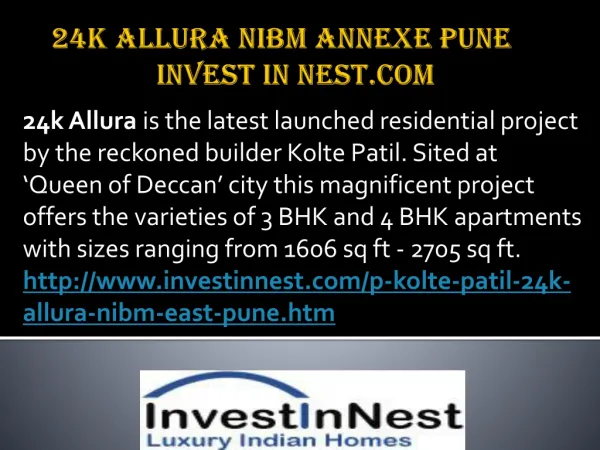 24K Allura NIBM Annexe Pune