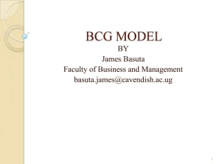 BCG MODEL - slide 1