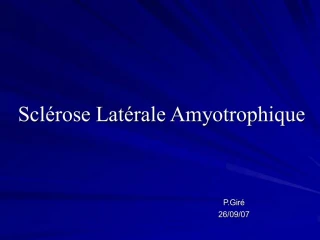 Scl rose Lat rale Amyotrophique - slide 1