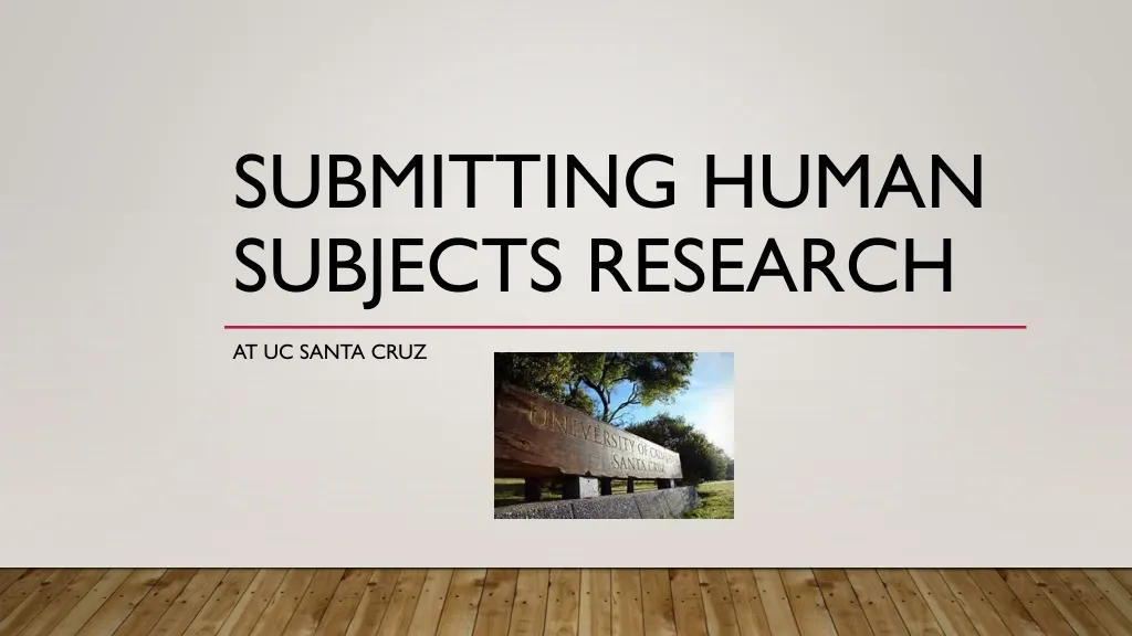 submitting human subjects research