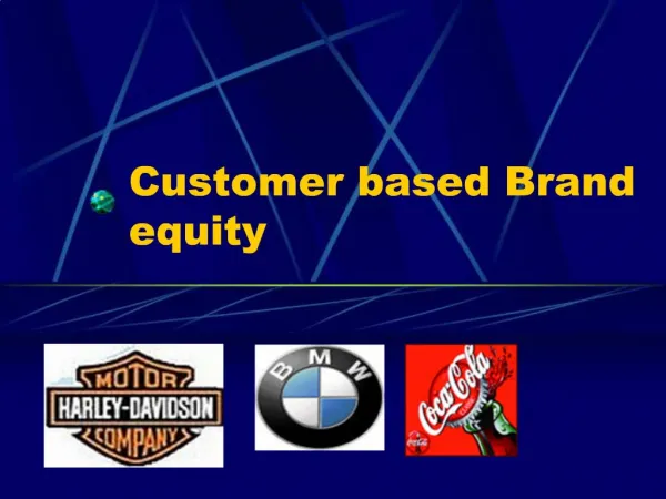 Customer based Brand equity