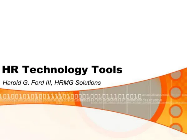 HR Technology Tools