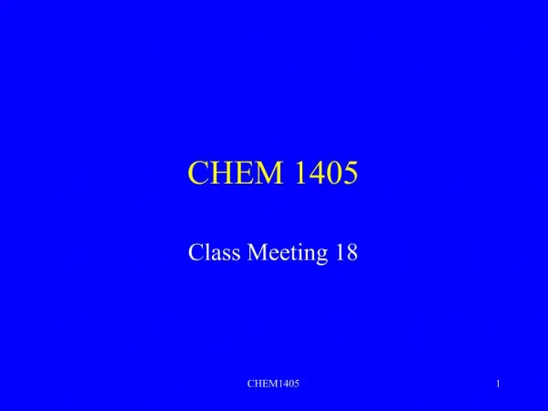 CHEM 1405
