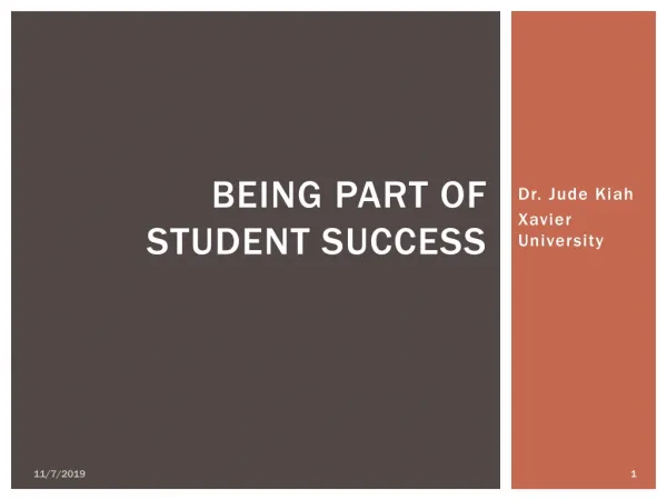 Being part of Student Success