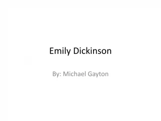 Emily Dickinson - slide 1