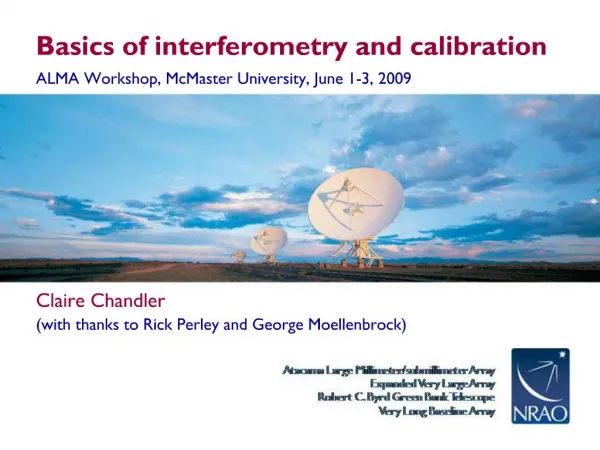 Basics of interferometry and calibration