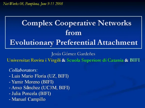 Complex Cooperative Networks from Evolutionary Preferential Attachment