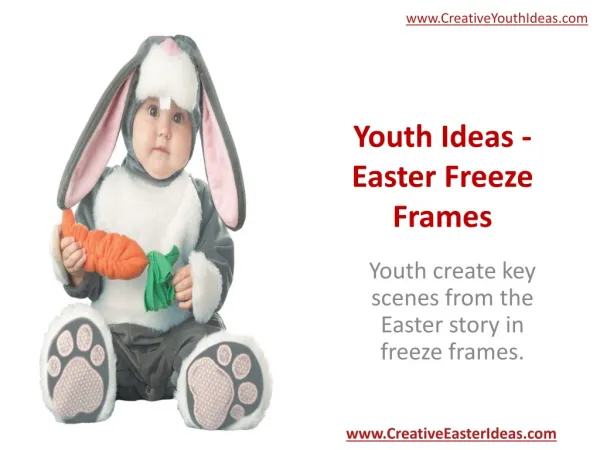 Youth Ideas - Easter Freeze Frames