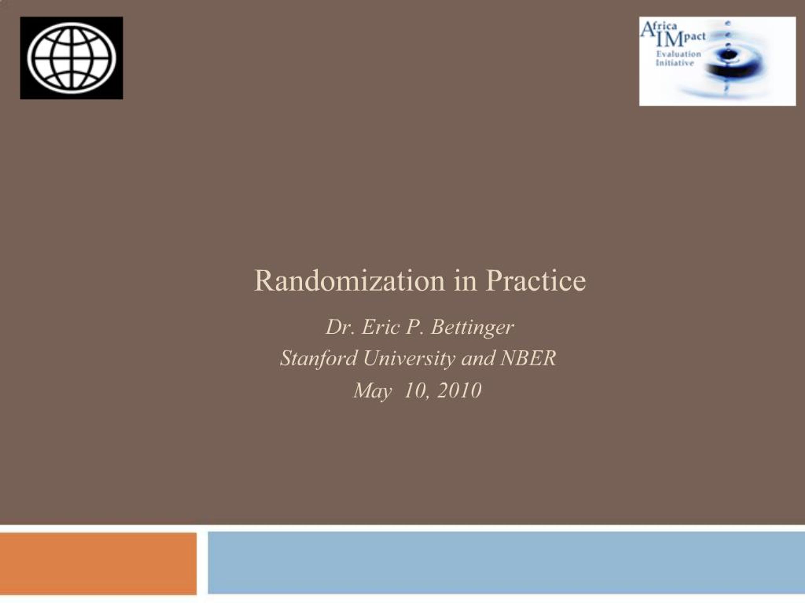 PPT - Randomization in Practice PowerPoint Presentation, free download ...