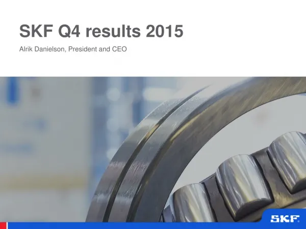 SKF Q4 results 2015