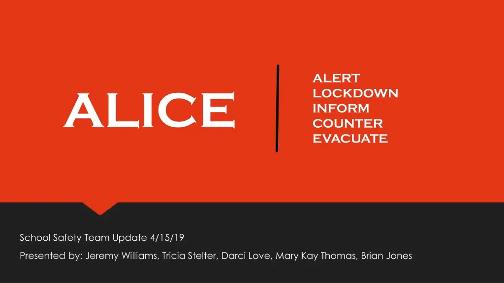 alert lockdown inform counter evacuate