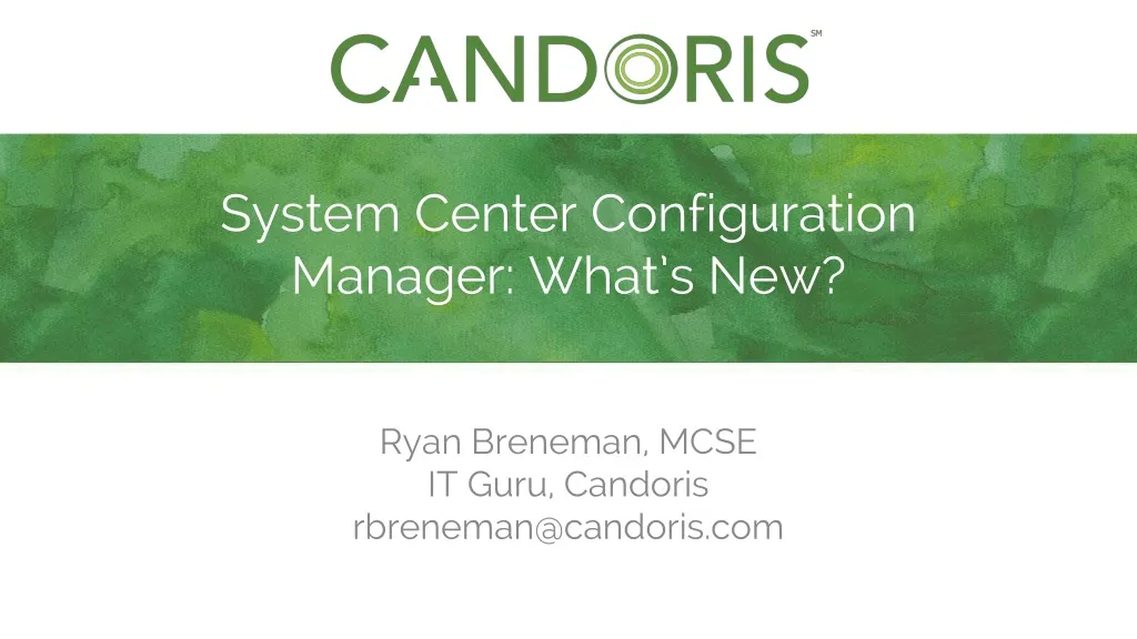 system center configuration manager what s new