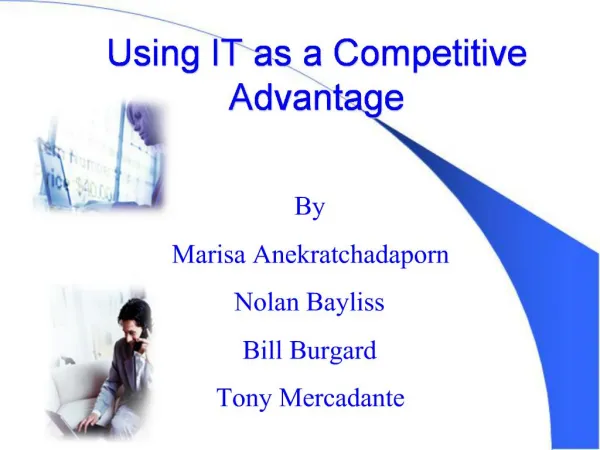 Using IT as a Competitive Advantage