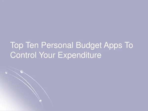 Top 10 Personal Budget Apps For Everyone