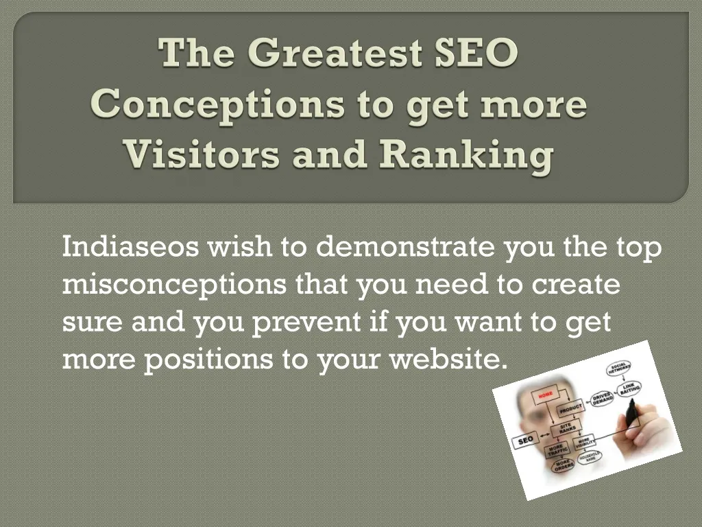 the greatest seo conceptions to get more visitors and ranking
