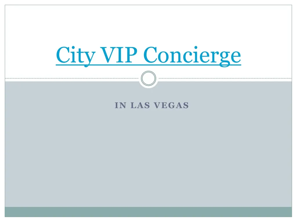 city vip concierge