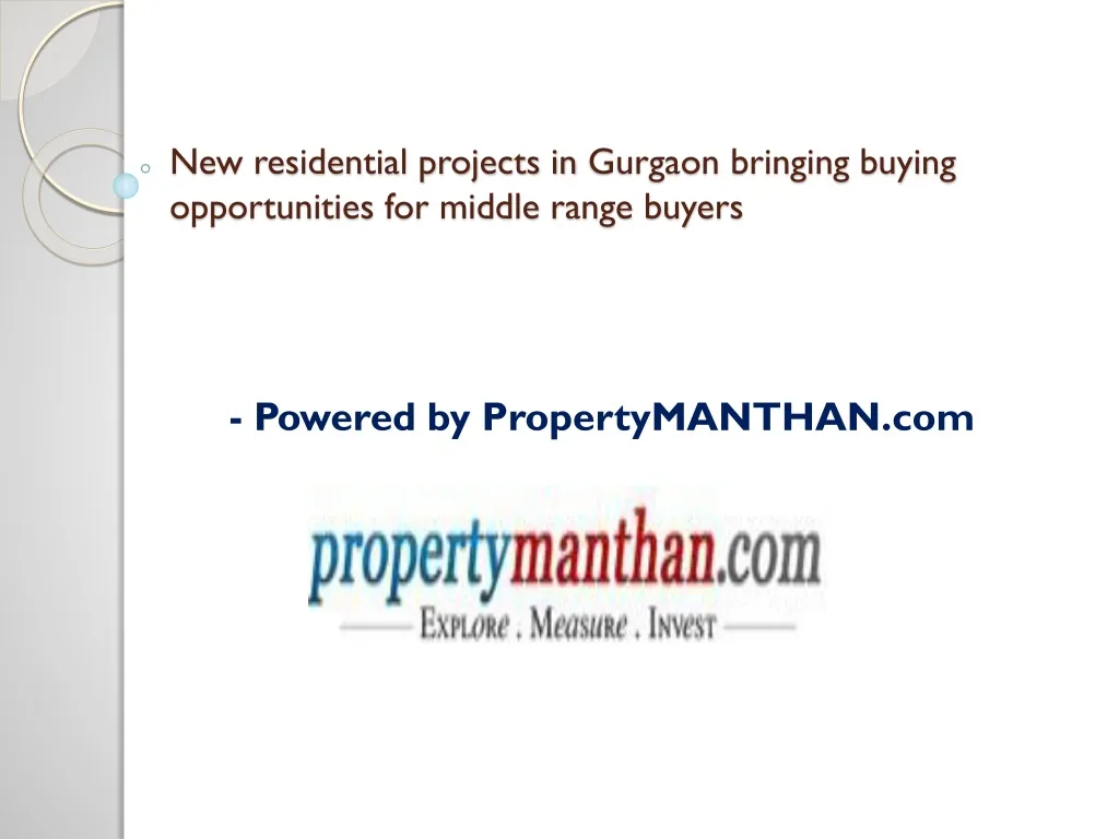 new residential projects in gurgaon bringing buying opportunities for middle range buyers