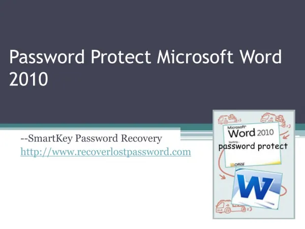 Password Protect Microsoft Word 2010