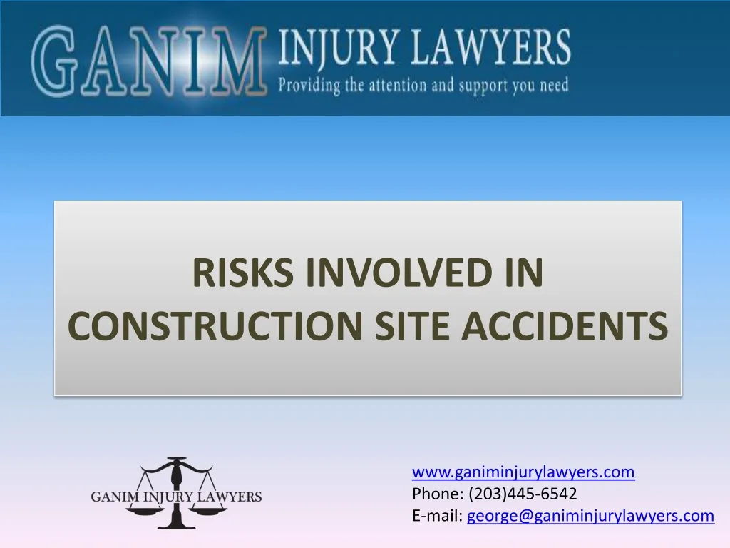 risks involved in construction site accidents