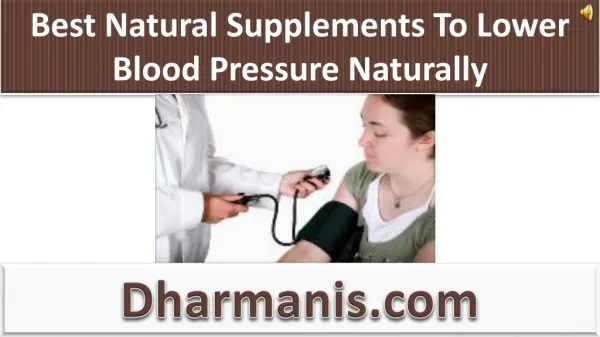 Best Natural Supplements To Lower Blood Pressure Naturally