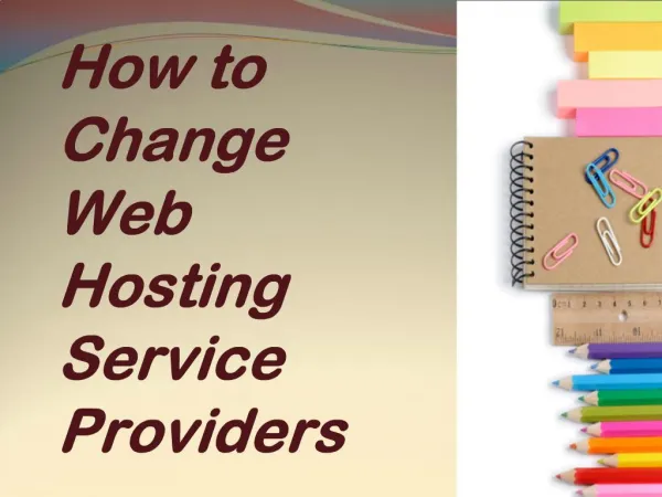 How to Change Web Hosting Service Providers