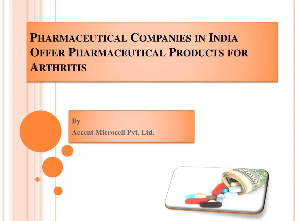 pharmaceutical companies in india offer pharmaceutical products for arthritis