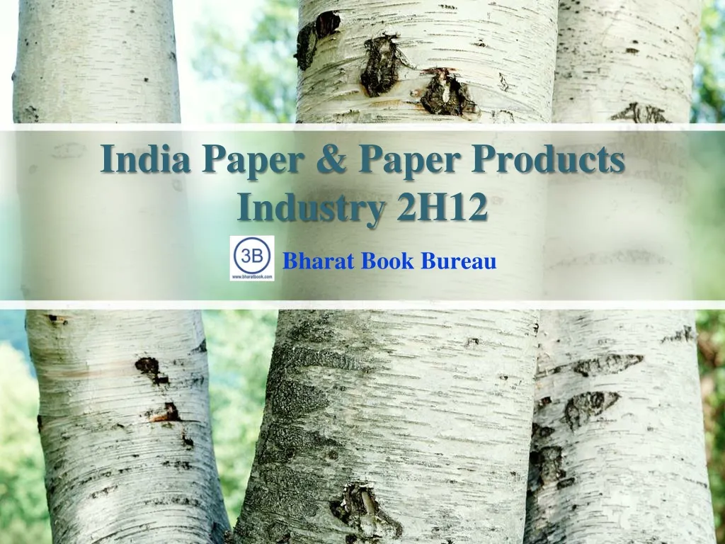 india paper paper products industry 2h12