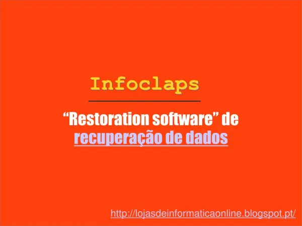 “Restoration software” de recuperação de dados
