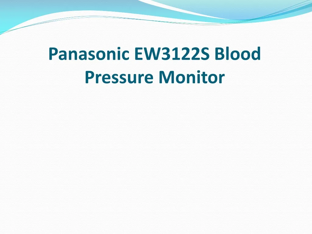 panasonic ew3122s blood pressure monitor