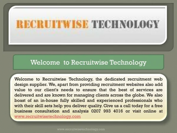 Recruitment Web Site Software and Website Design