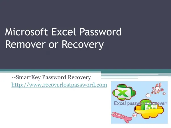 Microsoft Exccel Password Remover or Recovery